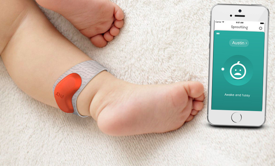 Baby foot breathing store monitor